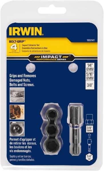 Irwin - 4 Piece Bolt Extractor Set - Clam Shell - Best Tool & Supply