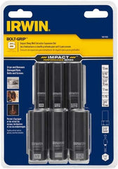 Irwin - 6 Piece Bolt Extractor Set - Magnetic Rail - Best Tool & Supply