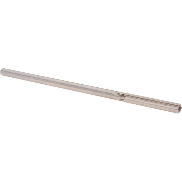 Alvord Polk - 0.247" High Speed Steel 6 Flute Chucking Reamer - Straight Flute, 0.2329" Straight Shank, 1-1/2" Flute Length, 6" OAL - Best Tool & Supply