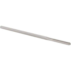 Alvord Polk - 0.1465" High Speed Steel 4 Flute Chucking Reamer - Straight Flute, 0.143" Straight Shank, 1" Flute Length, 4" OAL - Best Tool & Supply