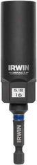 Irwin - 3/8" Drive Reverse Spiral Flute Hex Bolt Remover - 1/4" Hex, 2-1/2" OAL - Best Tool & Supply