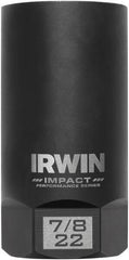 Irwin - 3/8" Drive Reverse Spiral Flute Hex Bolt Remover - 1/4" Hex, 2-1/2" OAL - Best Tool & Supply