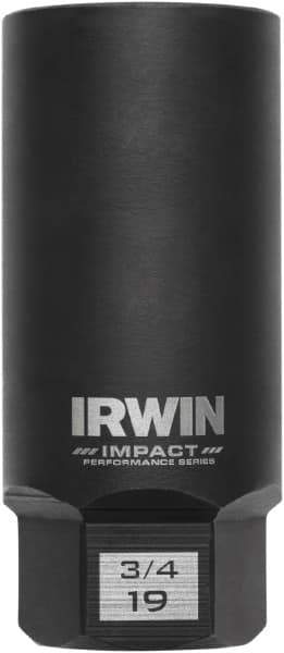 Irwin - 3/8" Drive Reverse Spiral Flute Hex Bolt Remover - 1/4" Hex, 2-1/2" OAL - Best Tool & Supply