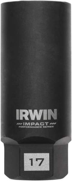 Irwin - 3/8" Drive Reverse Spiral Flute Hex Bolt Remover - 1/4" Hex, 2-1/2" OAL - Best Tool & Supply