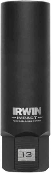 Irwin - 3/8" Drive Reverse Spiral Flute Hex Bolt Remover - 1/4" Hex, 2-1/2" OAL - Best Tool & Supply