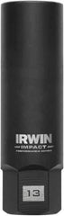 Irwin - 3/8" Drive Reverse Spiral Flute Hex Bolt Remover - 1/4" Hex, 2-1/2" OAL - Best Tool & Supply