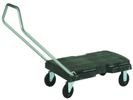 Triple® Trolley, Standard Duty with Handle - 5" dia x 7/8" casters -- Sturdy foam deck - Best Tool & Supply