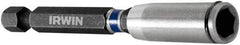 Irwin - 1/4" Drive, Magnetic Holder with C-Ring Screwdriver Bit - 2" OAL - Best Tool & Supply