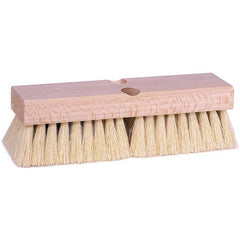 10″ Deck Scrub Brush, White Tampico Fill - Best Tool & Supply