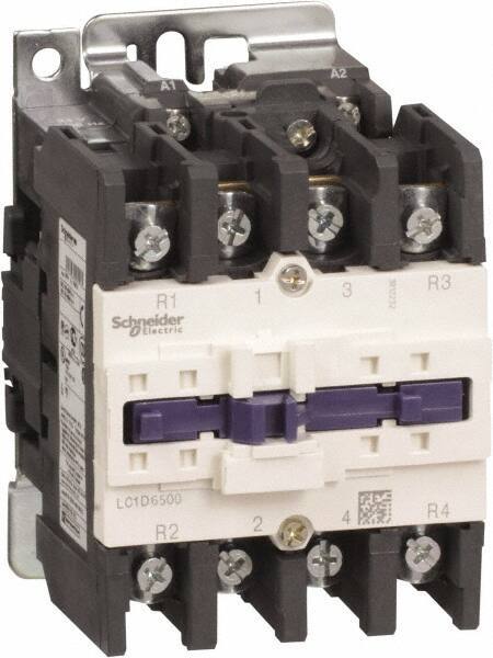 Schneider Electric - 4 Pole, 110 Coil VAC at 50/60 Hz, 80 Amp at 440 VAC, Nonreversible IEC Contactor - Bureau Veritas, CCC, CSA, CSA C22.2 No. 14, DNV, EN/IEC 60947-4-1, EN/IEC 60947-5-1, GL, GOST, LROS, RINA, RoHS Compliant, UL 508, UL Listed - Best Tool & Supply