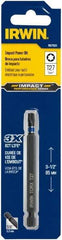 Irwin - T27 Torx Bit - 1/4" Hex Drive, 3-1/2" OAL - Best Tool & Supply