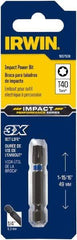 Irwin - T40 Torx Bit - 1/4" Hex Drive, 2" OAL - Best Tool & Supply