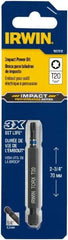 Irwin - T20 Torx Bit - 1/4" Hex Drive, 2-3/4" OAL - Best Tool & Supply