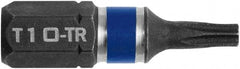 Irwin - 1/4" Drive T10 Torx Screwdriver Bit - 1" OAL, Insert Bit - Best Tool & Supply