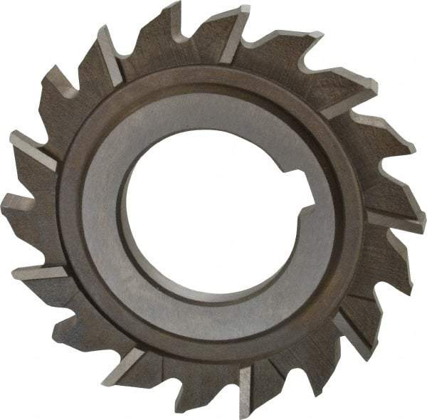 Keo - 3" Diam x 1/4" Width of Cut, 18 Teeth, High Speed Steel Side Milling Cutter - Staggered Teeth, Uncoated - Best Tool & Supply