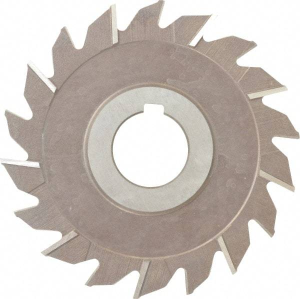 Keo - 4" Diam x 3/16" Width of Cut, 18 Teeth, High Speed Steel Side Milling Cutter - Staggered Teeth, Uncoated - Best Tool & Supply