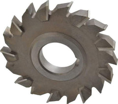 Keo - 4" Diam x 1/2" Width of Cut, 18 Teeth, High Speed Steel Side Milling Cutter - Staggered Teeth, Uncoated - Best Tool & Supply