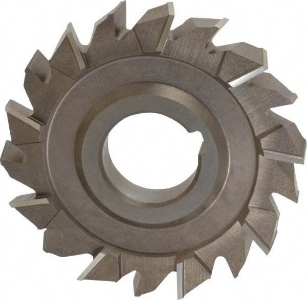 Keo - 4" Diam x 5/8" Width of Cut, 18 Teeth, High Speed Steel Side Milling Cutter - Staggered Teeth, Uncoated - Best Tool & Supply