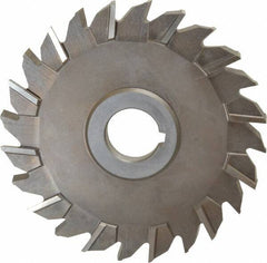 Keo - 5" Diam x 3/8" Width of Cut, 24 Teeth, High Speed Steel Side Milling Cutter - Staggered Teeth, Uncoated - Best Tool & Supply