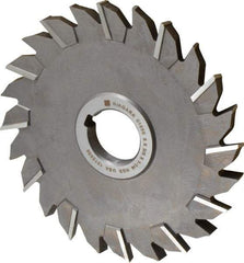 Keo - 6" Diam x 3/8" Width of Cut, 24 Teeth, High Speed Steel Side Milling Cutter - Staggered Teeth, Uncoated - Best Tool & Supply