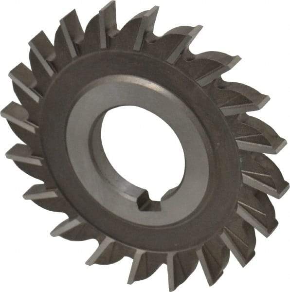 Keo - 3" Diam x 1/4" Width of Cut, 20 Teeth, High Speed Steel Side Milling Cutter - Straight Teeth, Uncoated - Best Tool & Supply