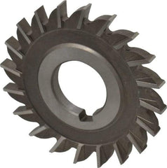 Keo - 3" Diam x 1/4" Width of Cut, 20 Teeth, High Speed Steel Side Milling Cutter - Straight Teeth, Uncoated - Best Tool & Supply