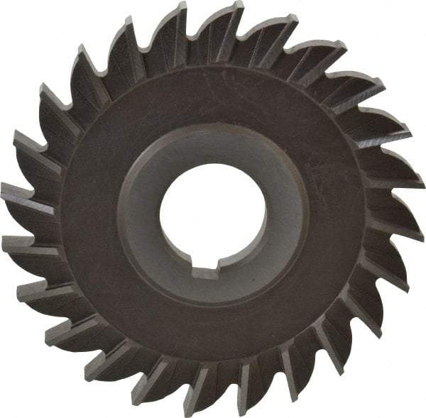 Keo - 4" Diam x 3/8" Width of Cut, 24 Teeth, High Speed Steel Side Milling Cutter - Straight Teeth, Uncoated - Best Tool & Supply