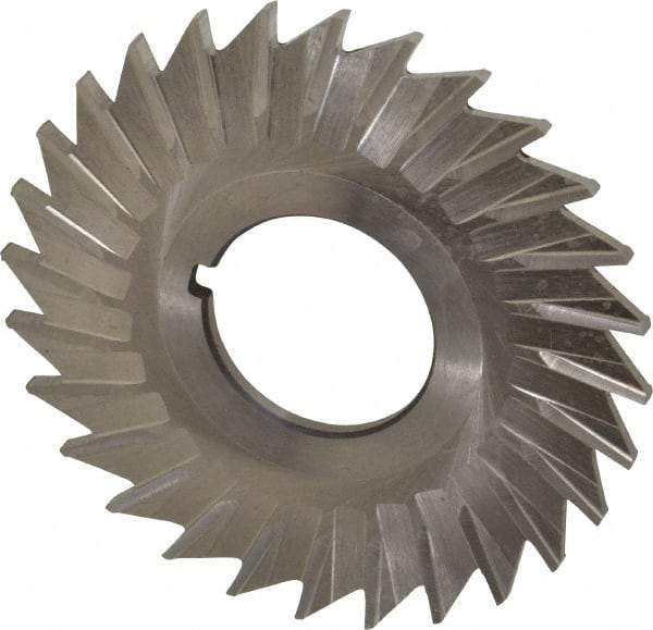 Keo - 2-1/2" Blade Diam x 3/32" Blade Thickness, 7/8" Hole, 28 Teeth, High Speed Steel Side Chip Saw - Straight Tooth, Arbor Connection, Right Hand Cut, Uncoated, with Keyway - Best Tool & Supply