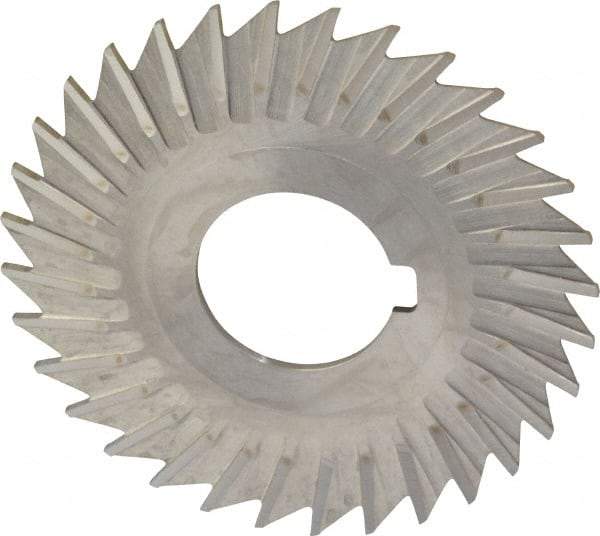 Keo - 3" Blade Diam x 1/16" Blade Thickness, 1" Hole, 32 Teeth, High Speed Steel Side Chip Saw - Straight Tooth, Arbor Connection, Right Hand Cut, Uncoated, with Keyway - Best Tool & Supply