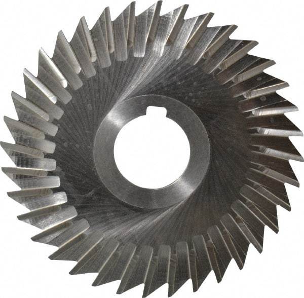 Keo - 4" Blade Diam x 1/16" Blade Thickness, 1" Hole, 36 Teeth, High Speed Steel Side Chip Saw - Straight Tooth, Arbor Connection, Right Hand Cut, Uncoated, with Keyway - Best Tool & Supply