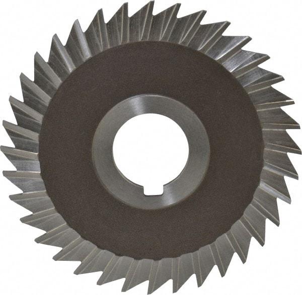 Keo - 4" Blade Diam x 3/32" Blade Thickness, 1" Hole, 36 Teeth, High Speed Steel Side Chip Saw - Straight Tooth, Arbor Connection, Right Hand Cut, Uncoated, with Keyway - Best Tool & Supply