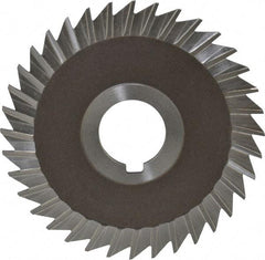 Keo - 4" Blade Diam x 3/32" Blade Thickness, 1" Hole, 36 Teeth, High Speed Steel Side Chip Saw - Straight Tooth, Arbor Connection, Right Hand Cut, Uncoated, with Keyway - Best Tool & Supply