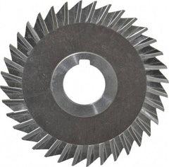 Keo - 4" Blade Diam x 1/8" Blade Thickness, 1" Hole, 36 Teeth, High Speed Steel Side Chip Saw - Straight Tooth, Arbor Connection, Right Hand Cut, Uncoated, with Keyway - Best Tool & Supply