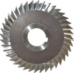 Keo - 5" Blade Diam x 1/8" Blade Thickness, 1-1/4" Hole, 40 Teeth, High Speed Steel Side Chip Saw - Straight Tooth, Arbor Connection, Right Hand Cut, Uncoated, with Keyway - Best Tool & Supply