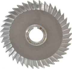 Keo - 5" Blade Diam x 5/32" Blade Thickness, 1" Hole, 40 Teeth, High Speed Steel Side Chip Saw - Straight Tooth, Arbor Connection, Right Hand Cut, Uncoated, with Keyway - Best Tool & Supply