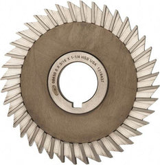 Keo - 5" Blade Diam x 3/16" Blade Thickness, 1-1/4" Hole, 40 Teeth, High Speed Steel Side Chip Saw - Straight Tooth, Arbor Connection, Right Hand Cut, Uncoated, with Keyway - Best Tool & Supply