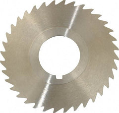 Keo - 2-1/2" Diam x 1/32" Blade Thickness x 7/8" Arbor Hole Diam, 36 Tooth Slitting and Slotting Saw - Arbor Connection, Right Hand, Uncoated, High Speed Steel, 10° Rake, Concave Ground - Best Tool & Supply