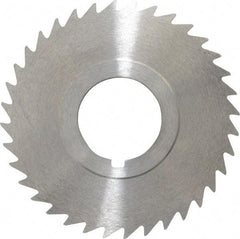 Keo - 2-1/2" Diam x 3/64" Blade Thickness x 7/8" Arbor Hole Diam, 36 Tooth Slitting and Slotting Saw - Arbor Connection, Right Hand, Uncoated, High Speed Steel, 10° Rake, Concave Ground - Best Tool & Supply