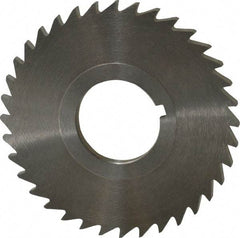 Keo - 2-1/2" Diam x 1/8" Blade Thickness x 7/8" Arbor Hole Diam, 36 Tooth Slitting and Slotting Saw - Arbor Connection, Right Hand, Uncoated, High Speed Steel, 10° Rake, Concave Ground - Best Tool & Supply