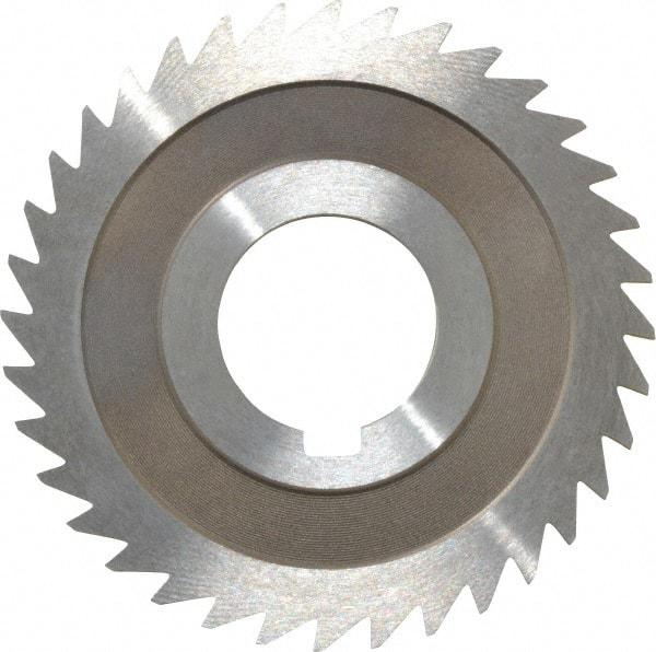 Keo - 3" Diam x 3/32" Blade Thickness x 1" Arbor Hole Diam, 36 Tooth Slitting and Slotting Saw - Arbor Connection, Right Hand, Uncoated, High Speed Steel, 10° Rake, Concave Ground - Best Tool & Supply