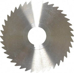 Keo - 4" Diam x 1/32" Blade Thickness x 1" Arbor Hole Diam, 40 Tooth Slitting and Slotting Saw - Arbor Connection, Right Hand, Uncoated, High Speed Steel, 10° Rake, Concave Ground - Best Tool & Supply