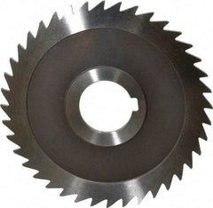 Keo - 4" Diam x 3/32" Blade Thickness x 1" Arbor Hole Diam, 40 Tooth Slitting and Slotting Saw - Arbor Connection, Right Hand, Uncoated, High Speed Steel, Concave Ground, Contains Keyway - Best Tool & Supply