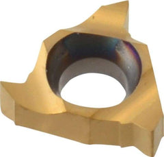 Carmex - 06IL Internal Left Hand 48-20 Partial Profile 60° Laydown Threading Insert - Grade BXC, TiN Coated Carbide - Best Tool & Supply