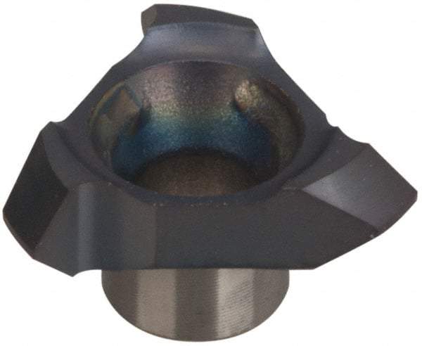 Carmex - C18 C90 Grade MT7, 0.7" Cutting Width Carbide Chamfering & Grooving Insert - 0.043" Max Depth of Cut, Right Hand, 0.004" Corner Radius, TiAlN Finish - Best Tool & Supply