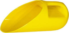 Trynex - 80 oz Yellow Plastic Round Bottom Scoop - 7" Wide x 7" Deep Bowl, 5" Handle Length, 14-1/2" OAL - Best Tool & Supply