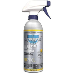 Sprayon - 14 oz Trigger Spray Can Silicone Lubricant - Clear, -50°F to 375°F - Best Tool & Supply