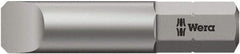 Wera - 1mm x 32mm Blade, 1/4" Drive Slotted Screwdriver Bit - 1-1/4" OAL - Best Tool & Supply