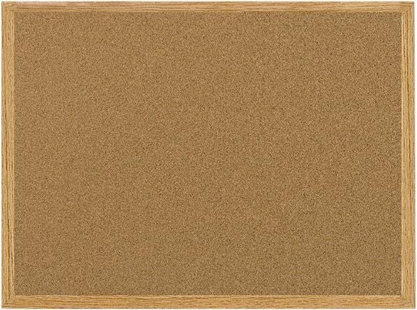 MasterVision - 24" Wide x 36" High Open Cork Bulletin Board - Natural (Color) - Best Tool & Supply