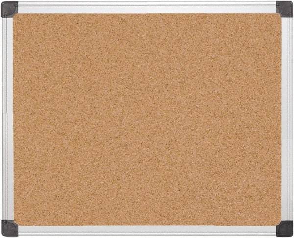 MasterVision - 24" Wide x 36" High Open Cork Bulletin Board - Natural (Color) - Best Tool & Supply