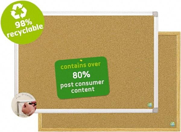 MasterVision - 24" Wide x 18" High Open Cork Bulletin Board - Natural (Color) - Best Tool & Supply